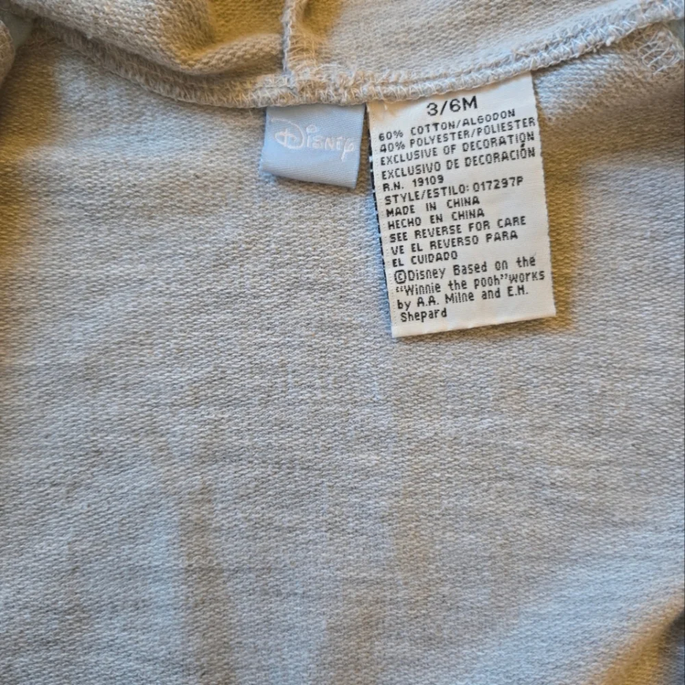 Vintage 1990s 2000s Y2K Disney Winnie the Pooh grey hoodie jogger 2-piece set